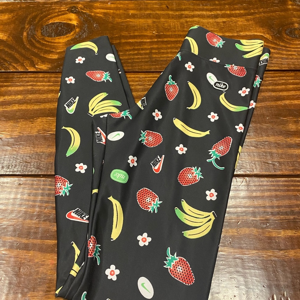Nike strawberry banana Fruit print Leggings